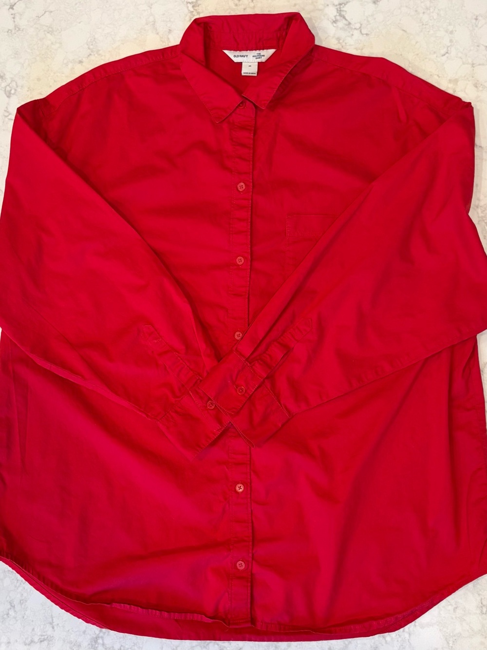 Old Navy Red Button-Front Blouse